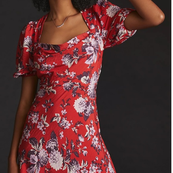 ANTHROPOLOGIE Maeve puff Sleeve Dress - Picture 5 of 6